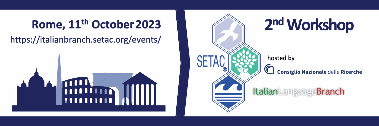 Il CNR – IRSA partecipa alla organizzazione del 2° Seminario della SETAC ILB (Society of Environmental Toxicology and Chemistry – Italian branch) che si svolgerà a Roma