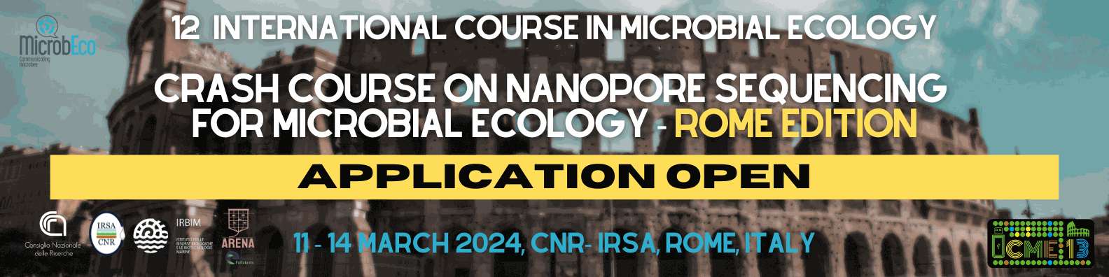 corso 𝗜𝗖𝗠𝗘𝟭𝟯 – 𝗜𝗻𝘁𝗲𝗿𝗻𝗮𝘁𝗶𝗼𝗻𝗮𝗹 𝗖𝗼𝘂𝗿𝘀𝗲 𝗶𝗻 𝗠𝗶𝗰𝗿𝗼𝗯𝗶𝗮𝗹 𝗘𝗰𝗼𝗹𝗼𝗴𝘆