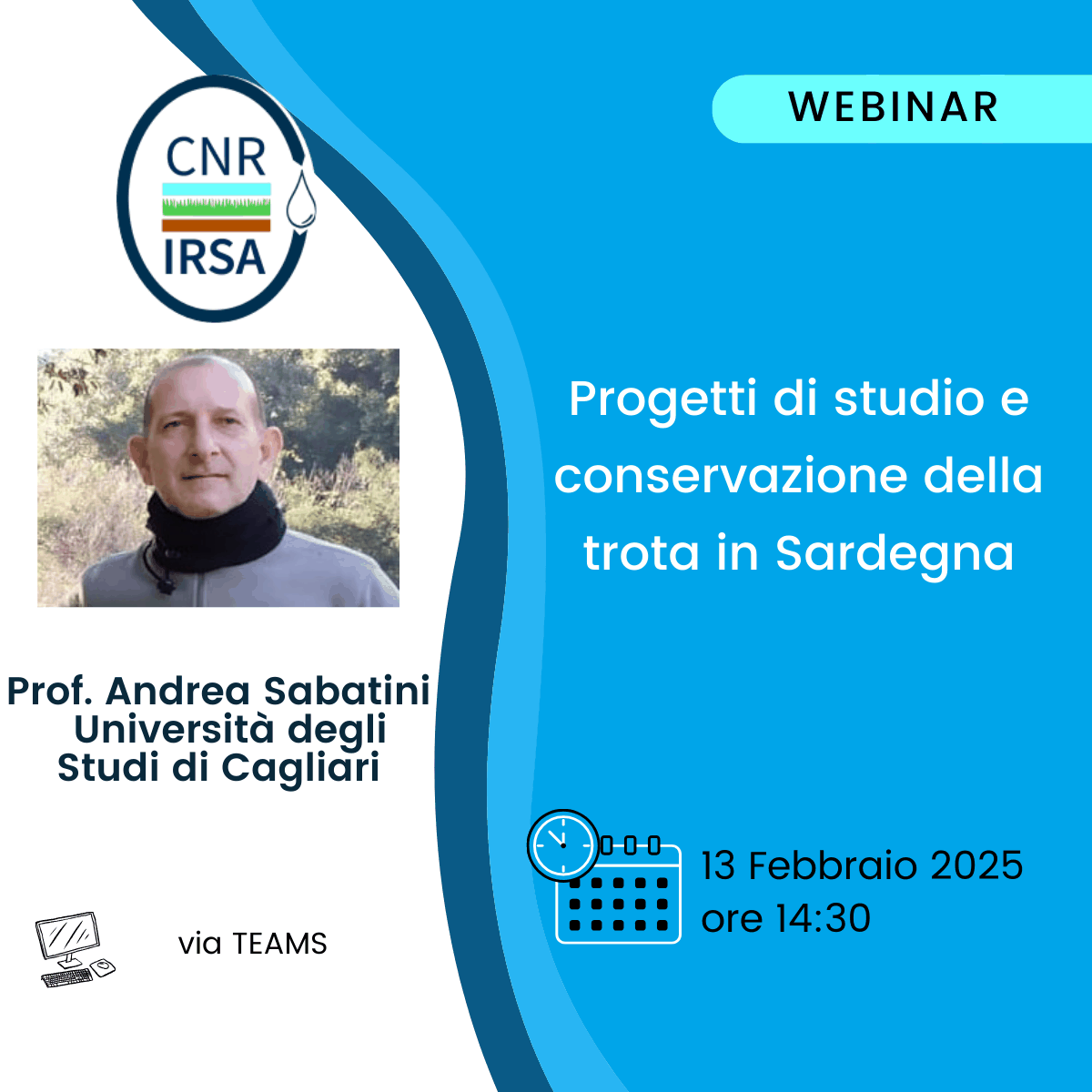 Seminario – Progetti di studio e conservazione della trota in Sardegna